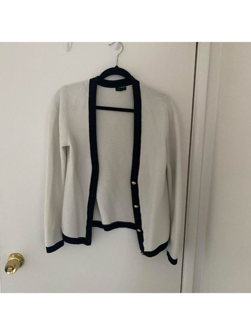 Black and white vintage Talbots cardigan